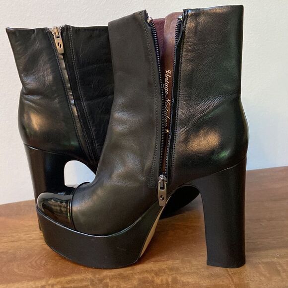 Franco Sarto Valeria Leather Platform Booties - Picture 8 of 16
